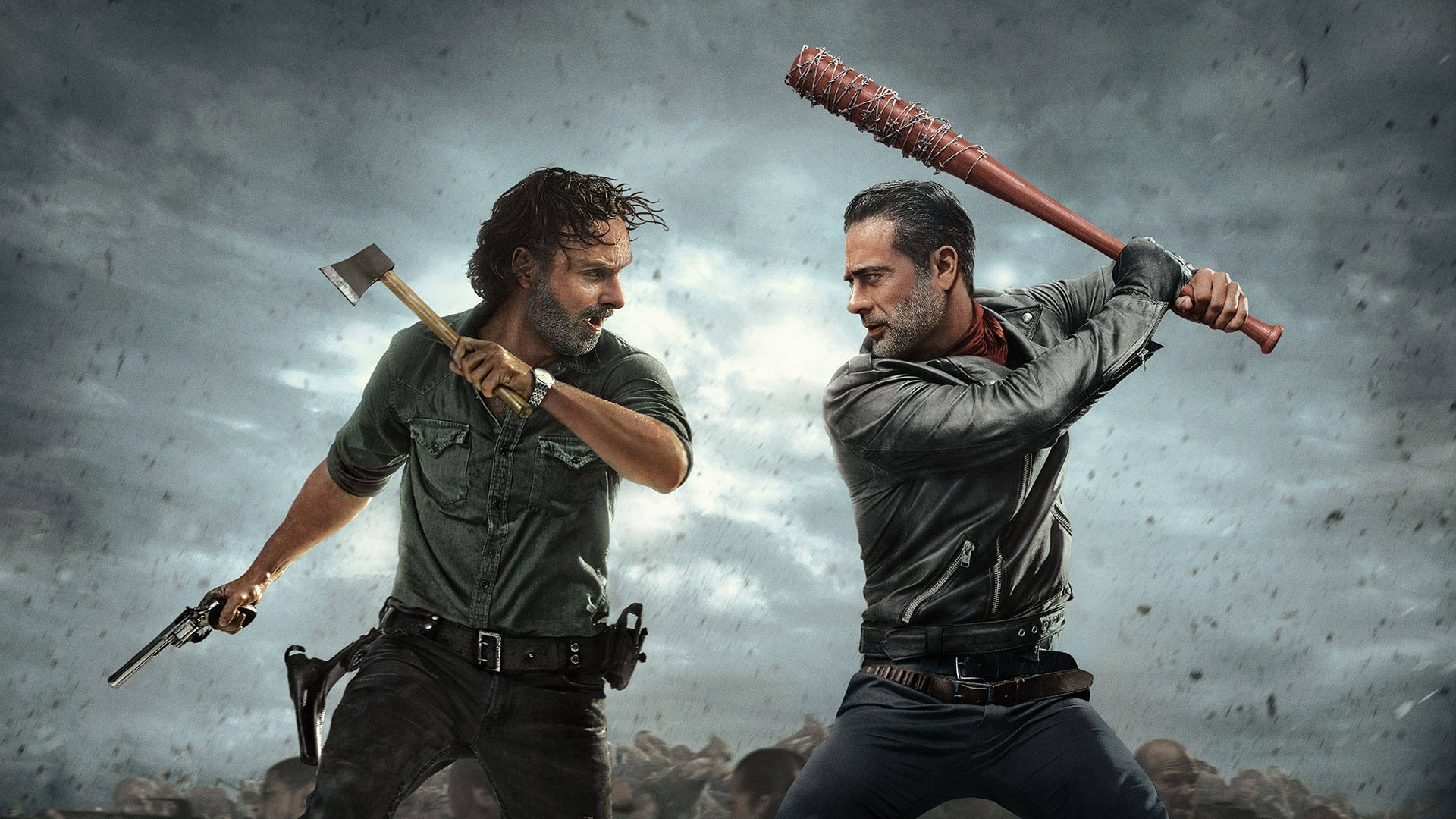 The Walking Dead Rick And Negan Background