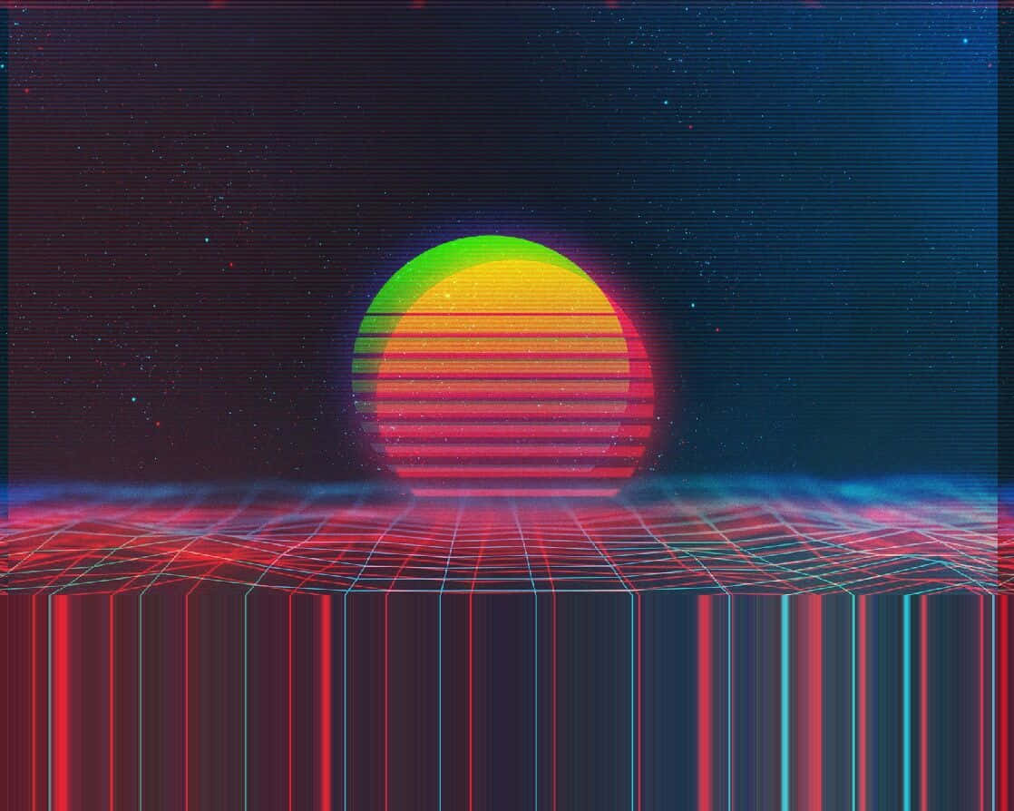 The Warmth Of Retro Sunset Background