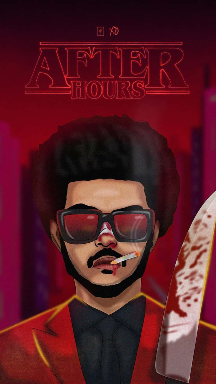 The Weeknd After Hours Album Art Background
