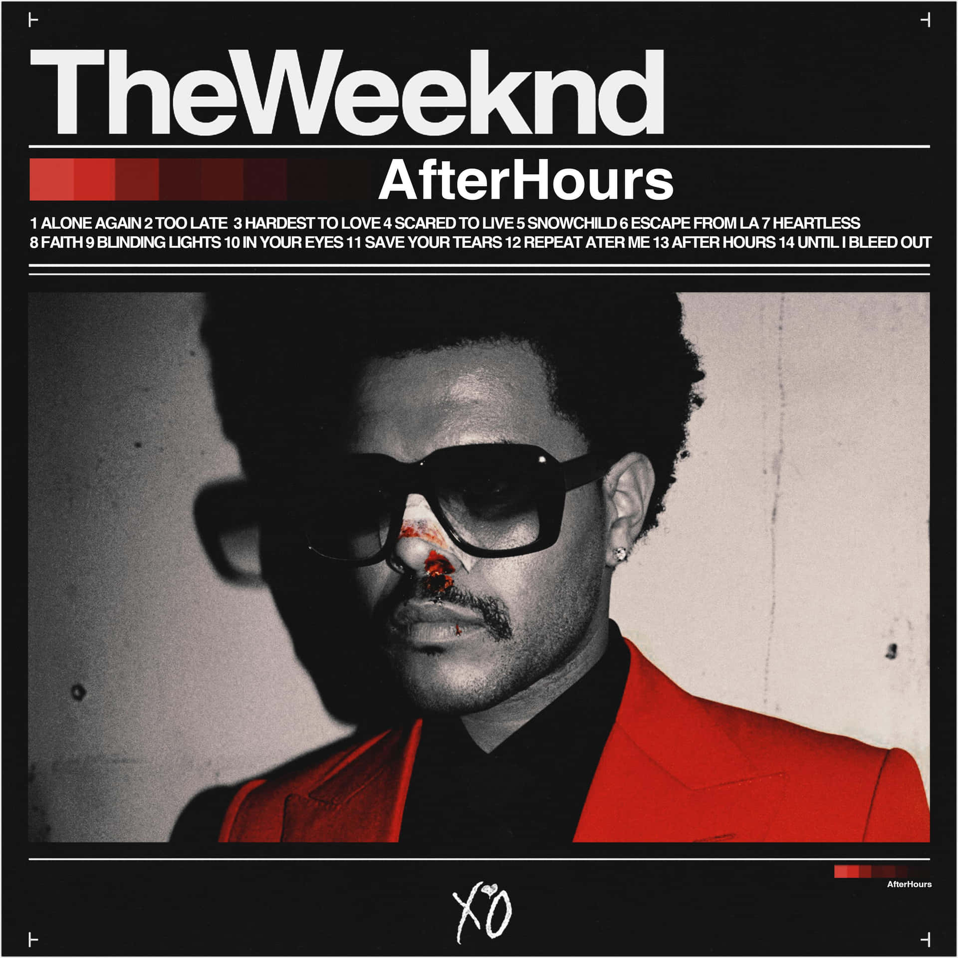 The Weeknd - After Hours Album Cover Art Background