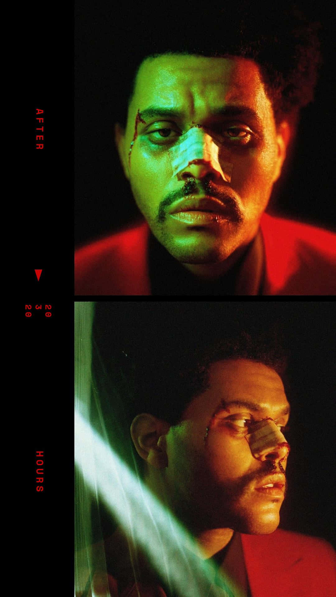 The Weeknd - After Hours Album Cover Embrace Background