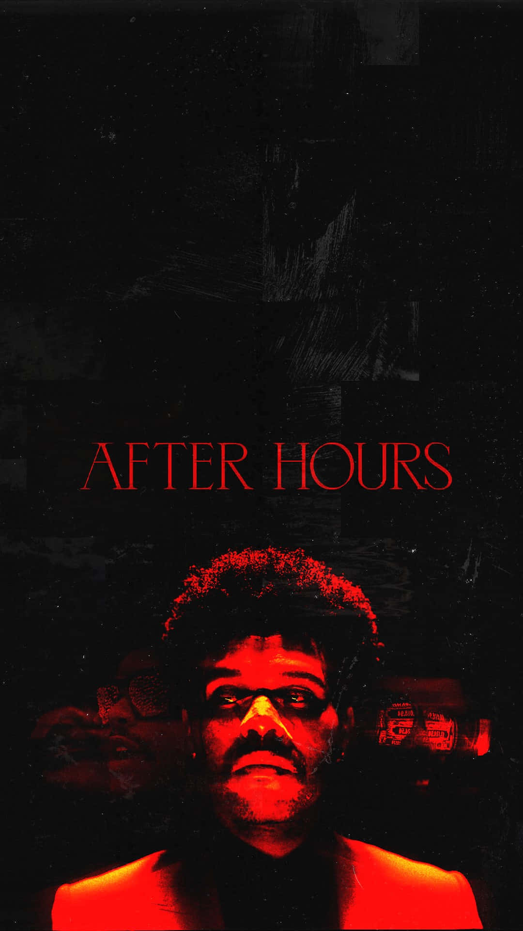 The Weeknd After Hours Electrifying Neon Portrait Background