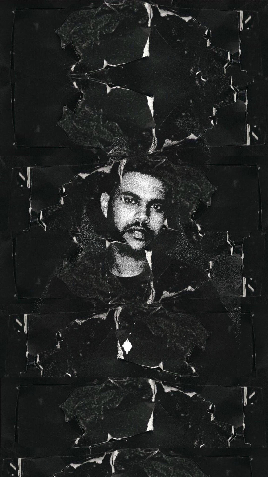 The Weeknd Ripped Paper Background