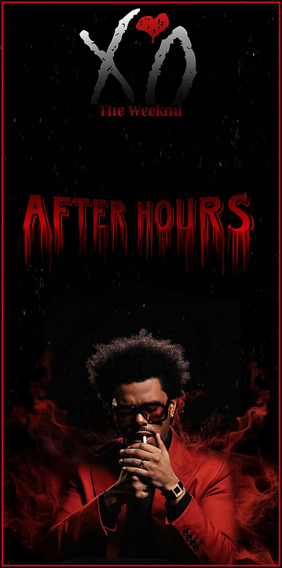 The Weeknd's After Hours Album Art Background