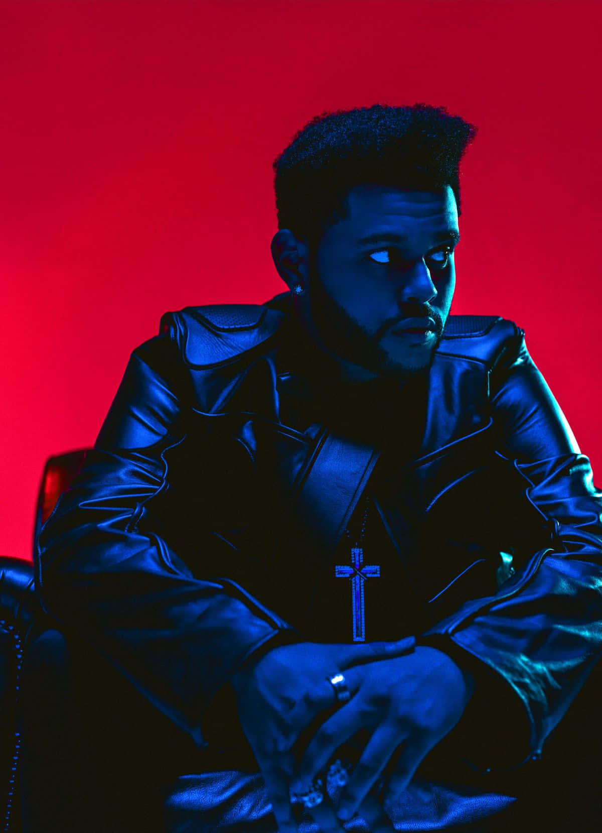 The Weeknd Stays Up To Date With His Latest Phone. Background