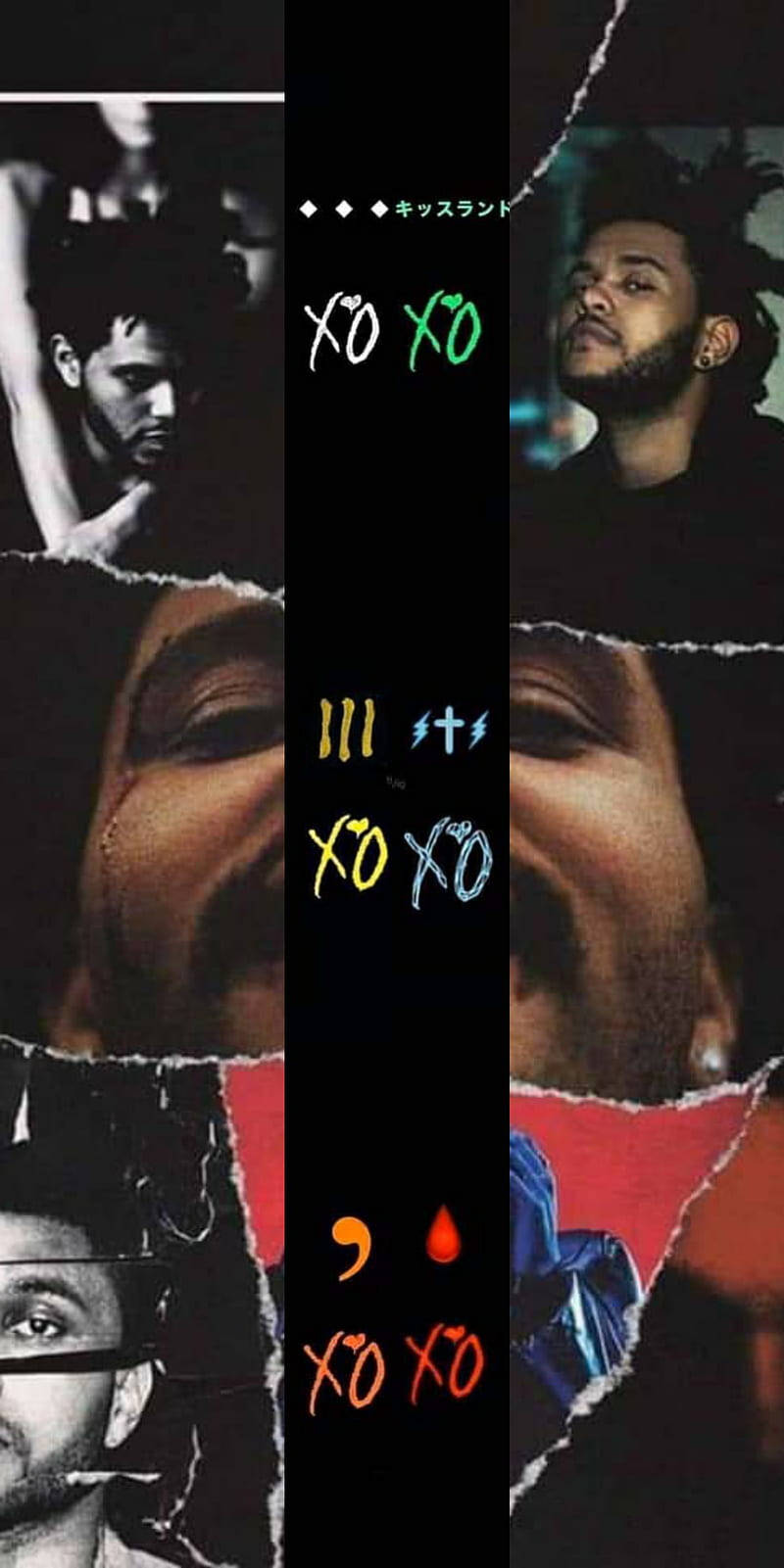 The Weeknd Xo Collage Background