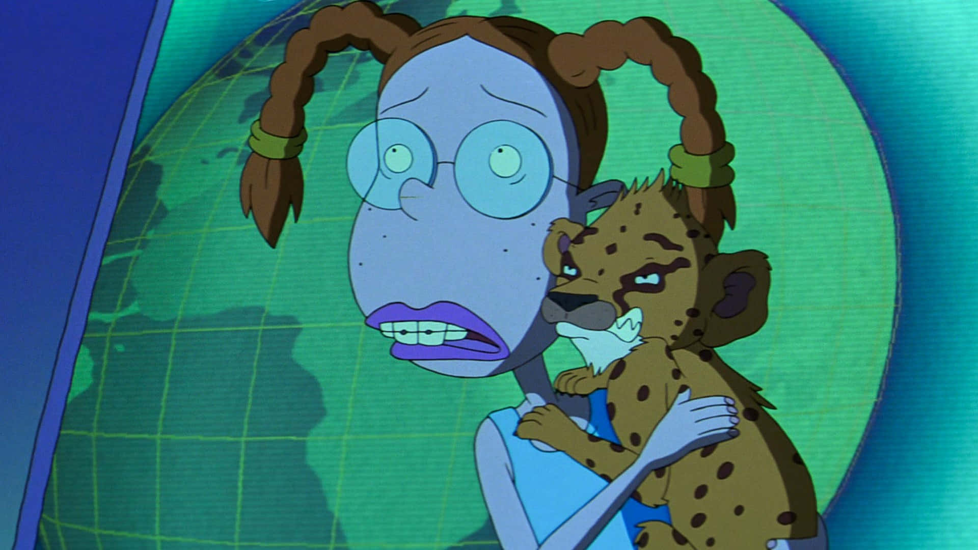 The Wild Thornberrys Eliza With Cheetah