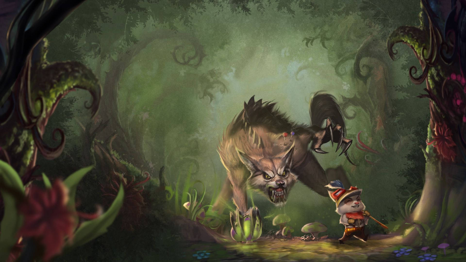 The Wild Wrath Of Warwick Is Unleashed Background