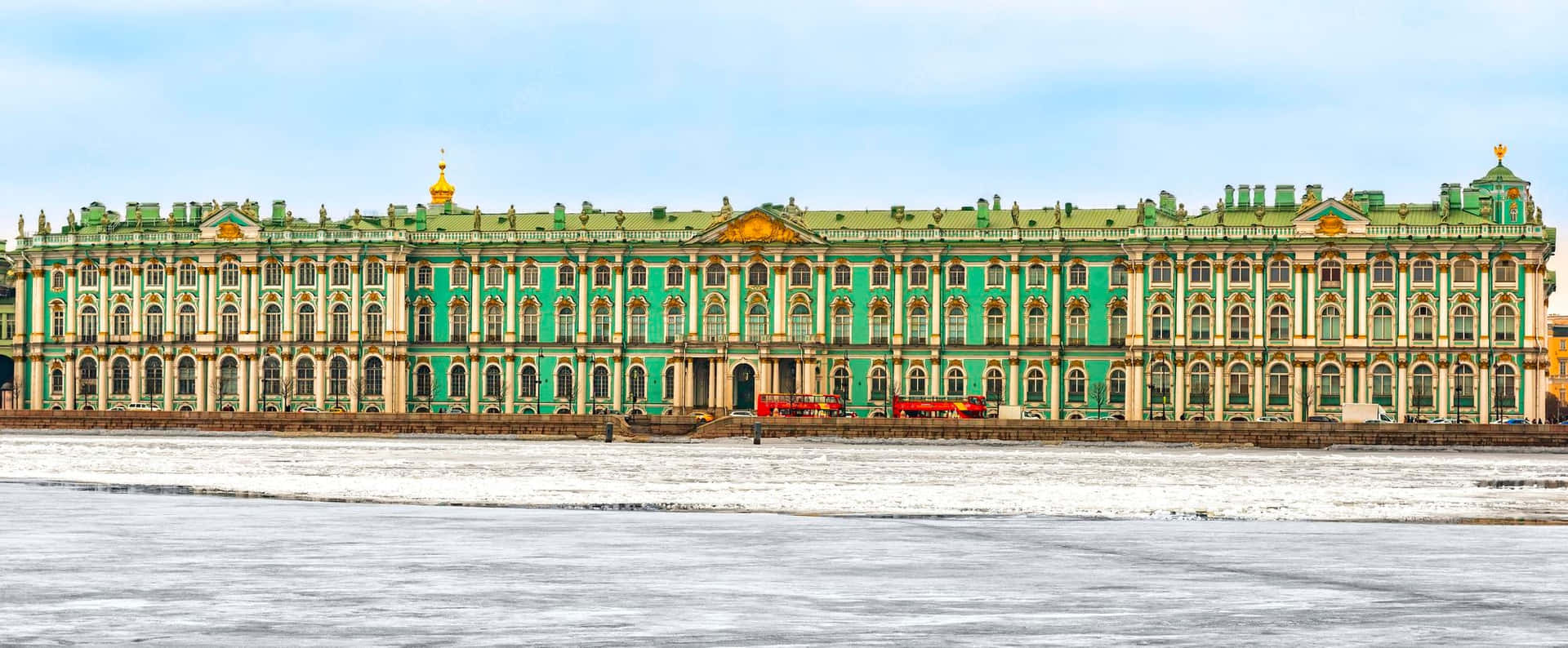 The Winter Palace Hermitage At Daytime Background
