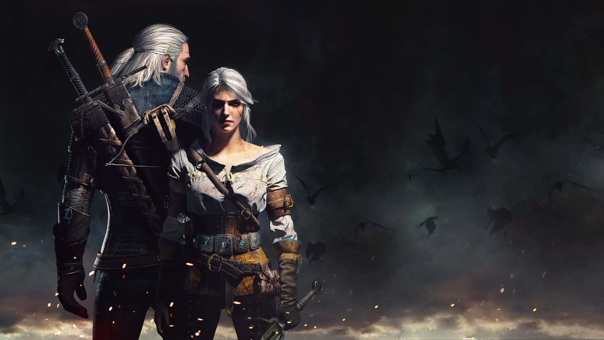 The Witcher 1920x1080 Geralt And Keira Background