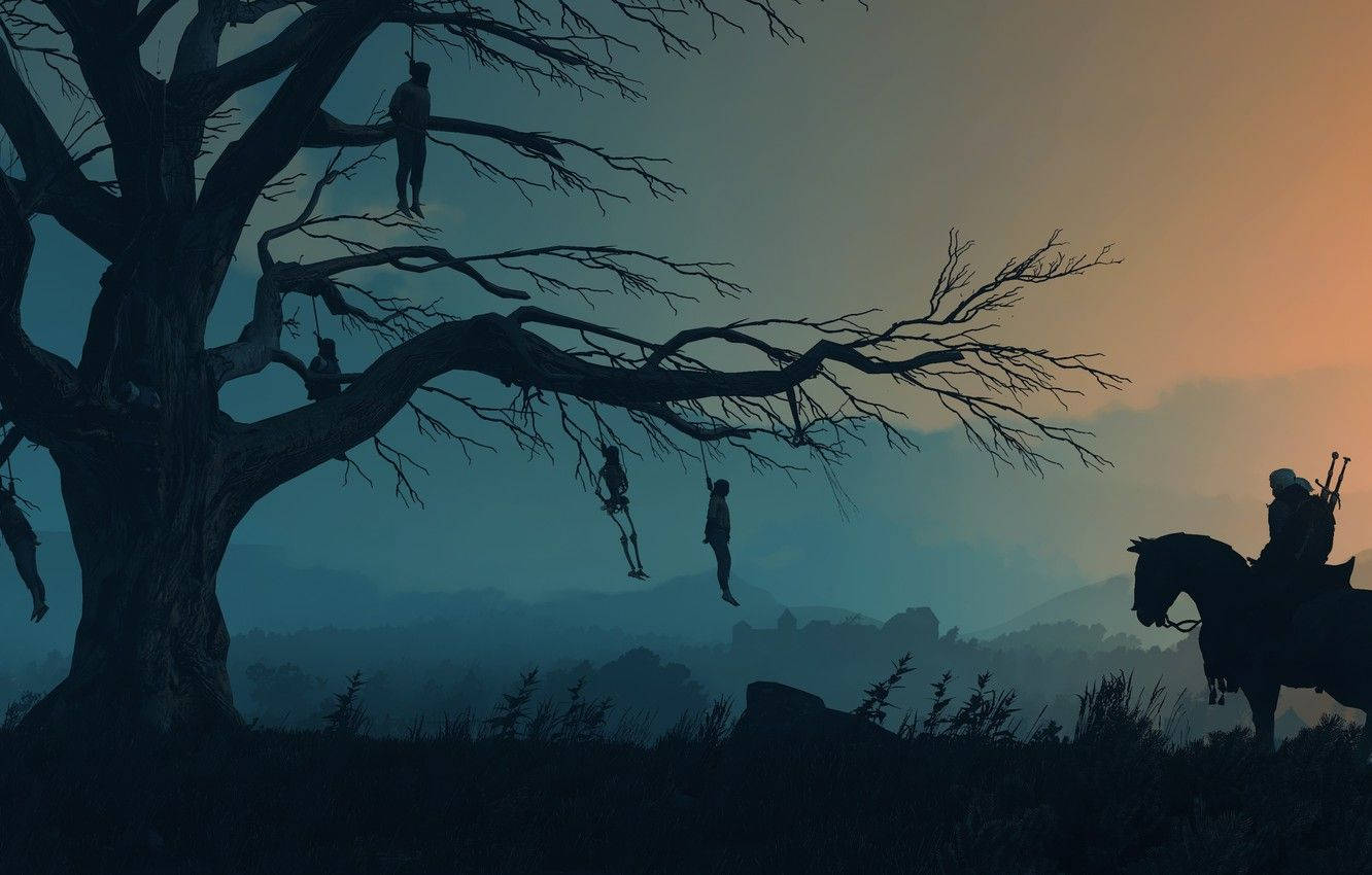 The Witcher 3 Geralt Hanged Man Tree