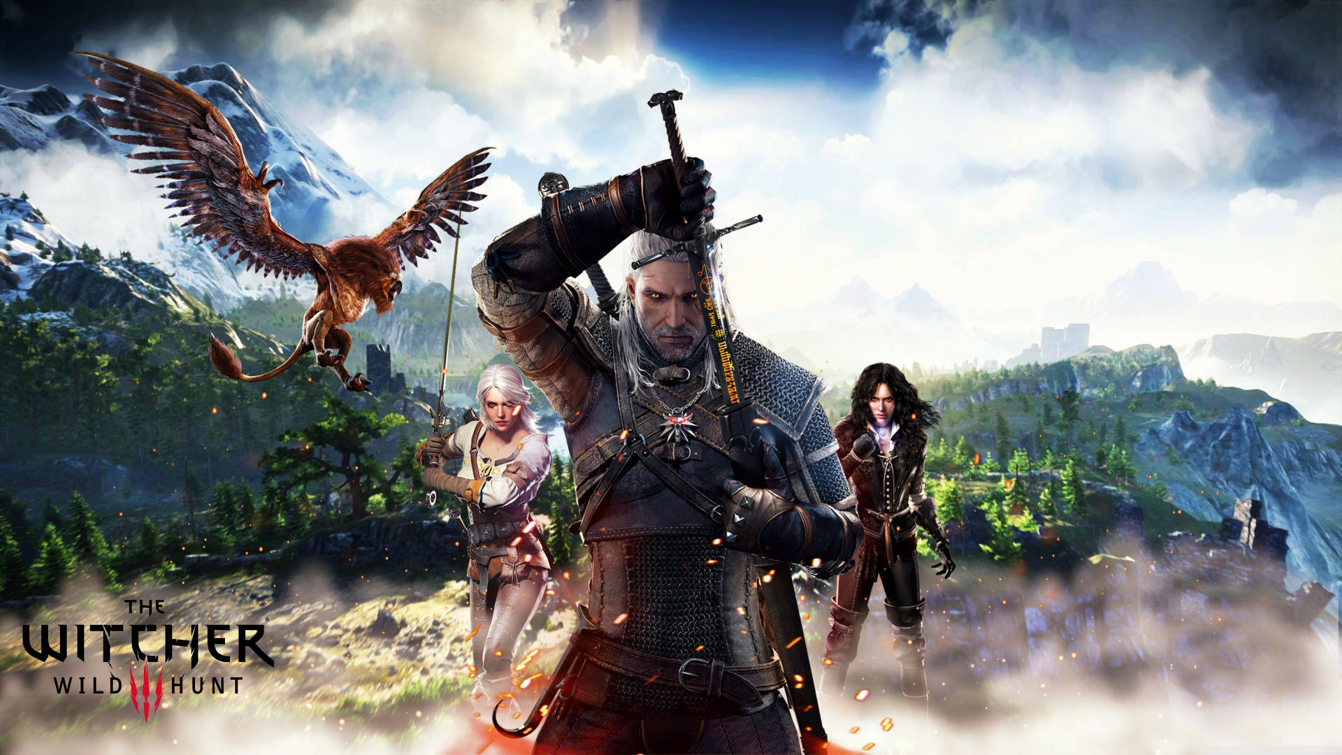 The Witcher Wild Hunt Poster Background