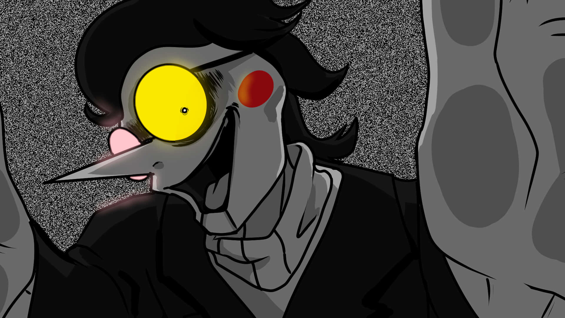 The Witty And Mischievous Spamton From Deltarune Background