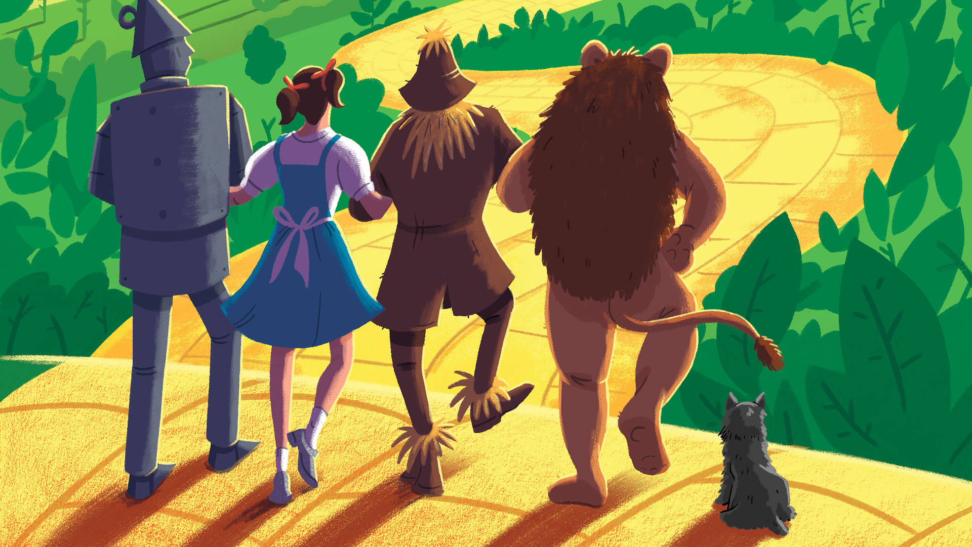 The Wizard Of Oz Squad Walking Back