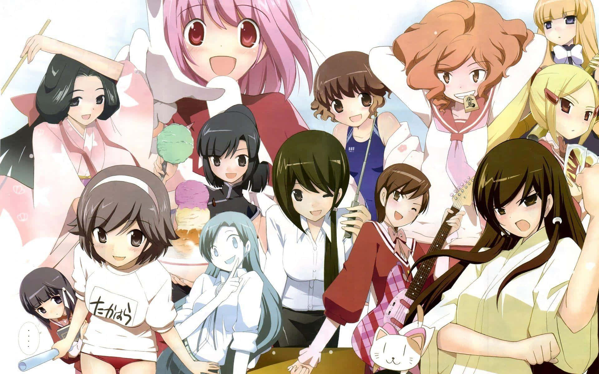 The World God Only Knows Cute Women Background