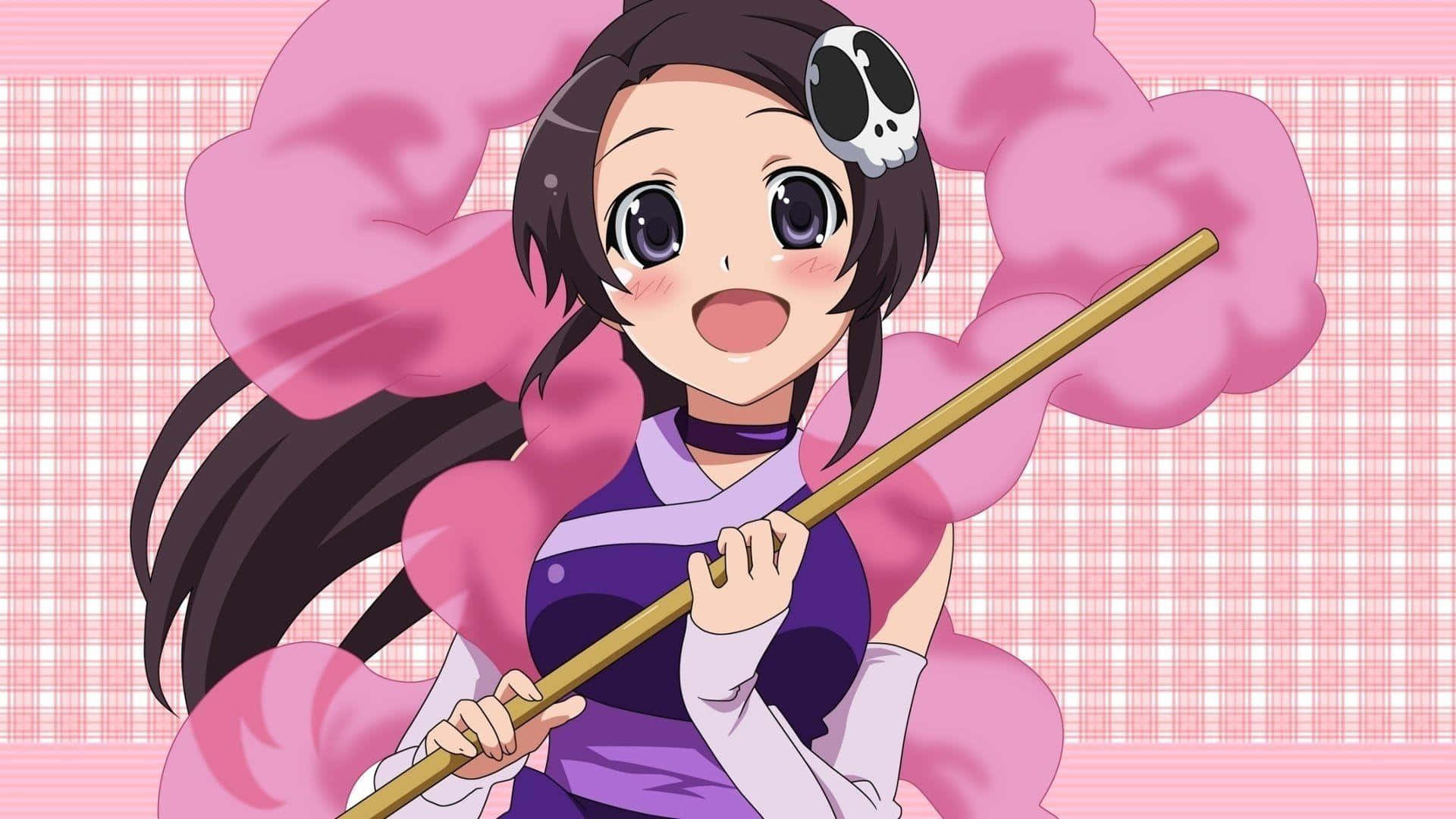 The World God Only Knows Skull Hairclip Background