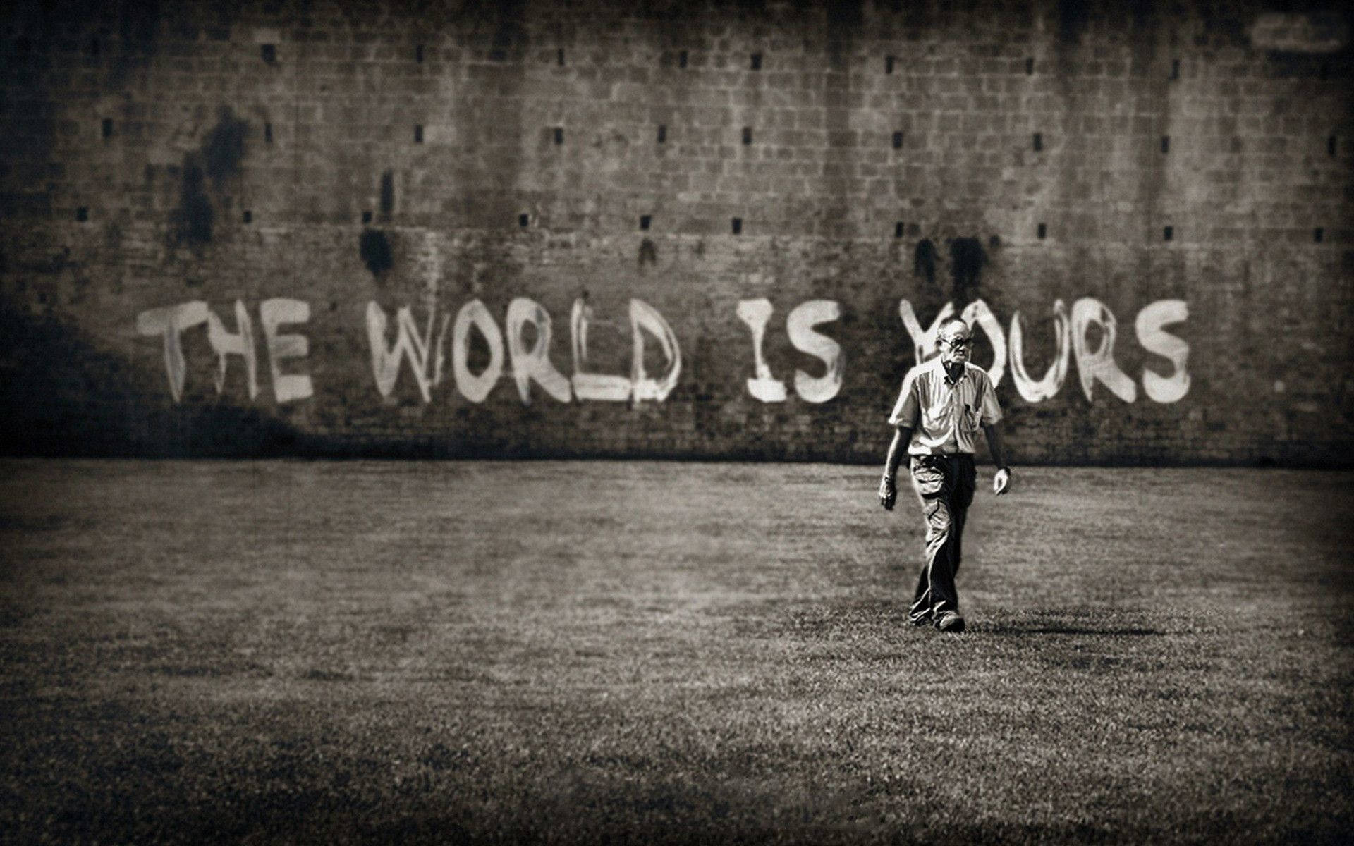 The World Is Yours Old Man Background