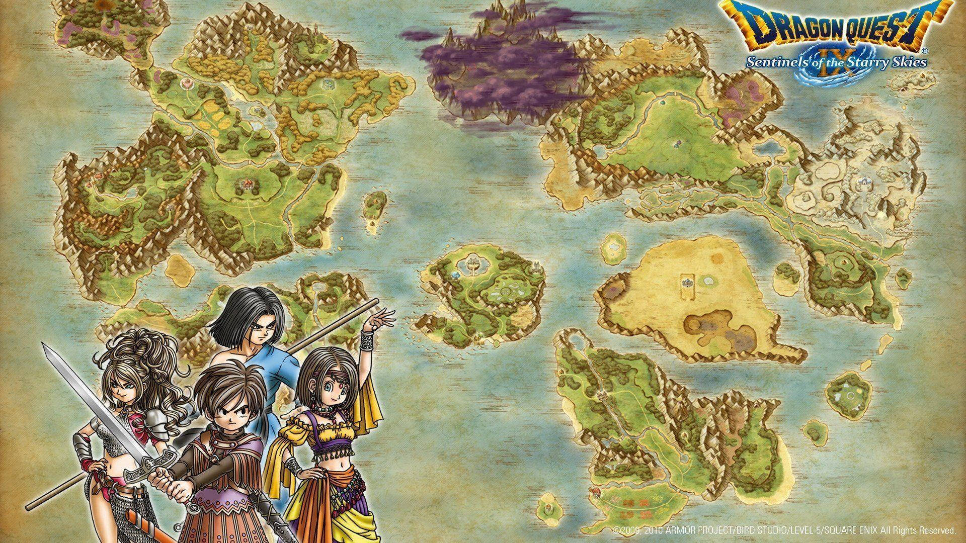 The World Of Dragon Quest Ix Background