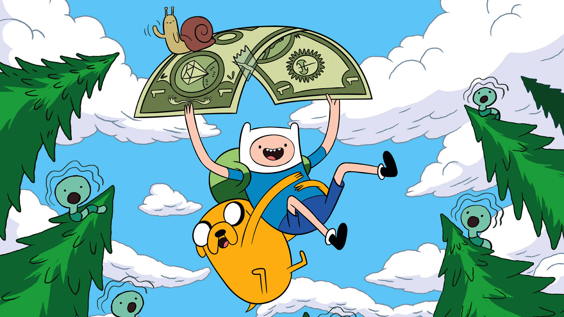 The Worms Adventure Time Laptop Background