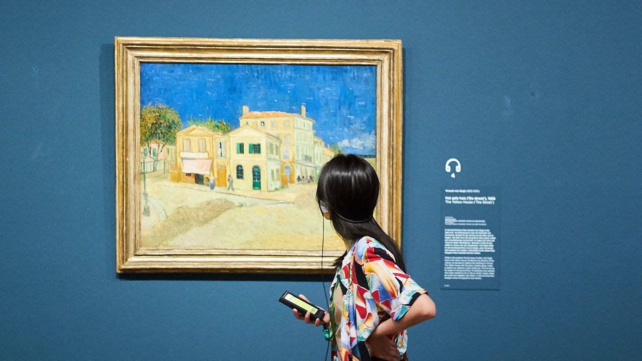 The Yellow House At Van Gogh Museum Background