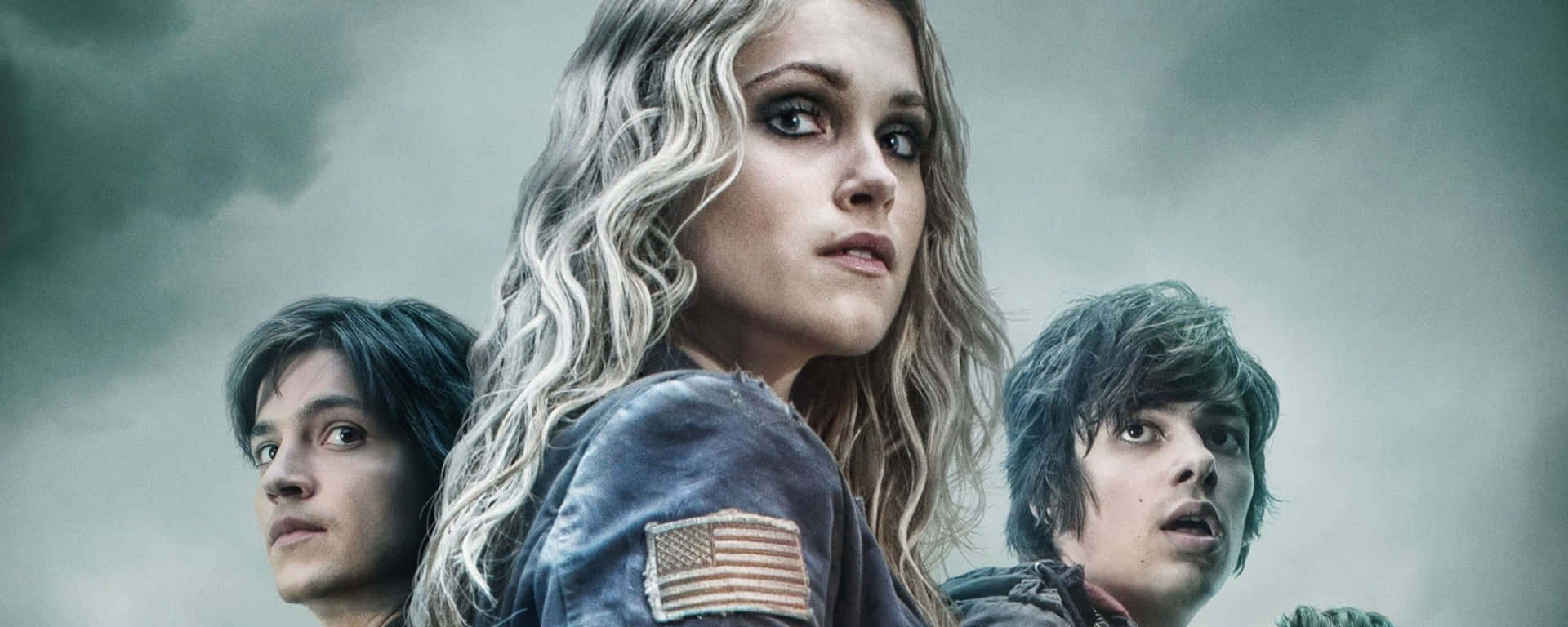 The100 Cast Stormy Backdrop Background