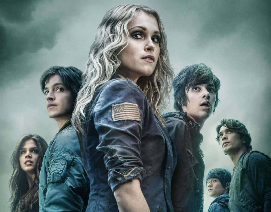 The100 Cast Stormy Backdrop Background