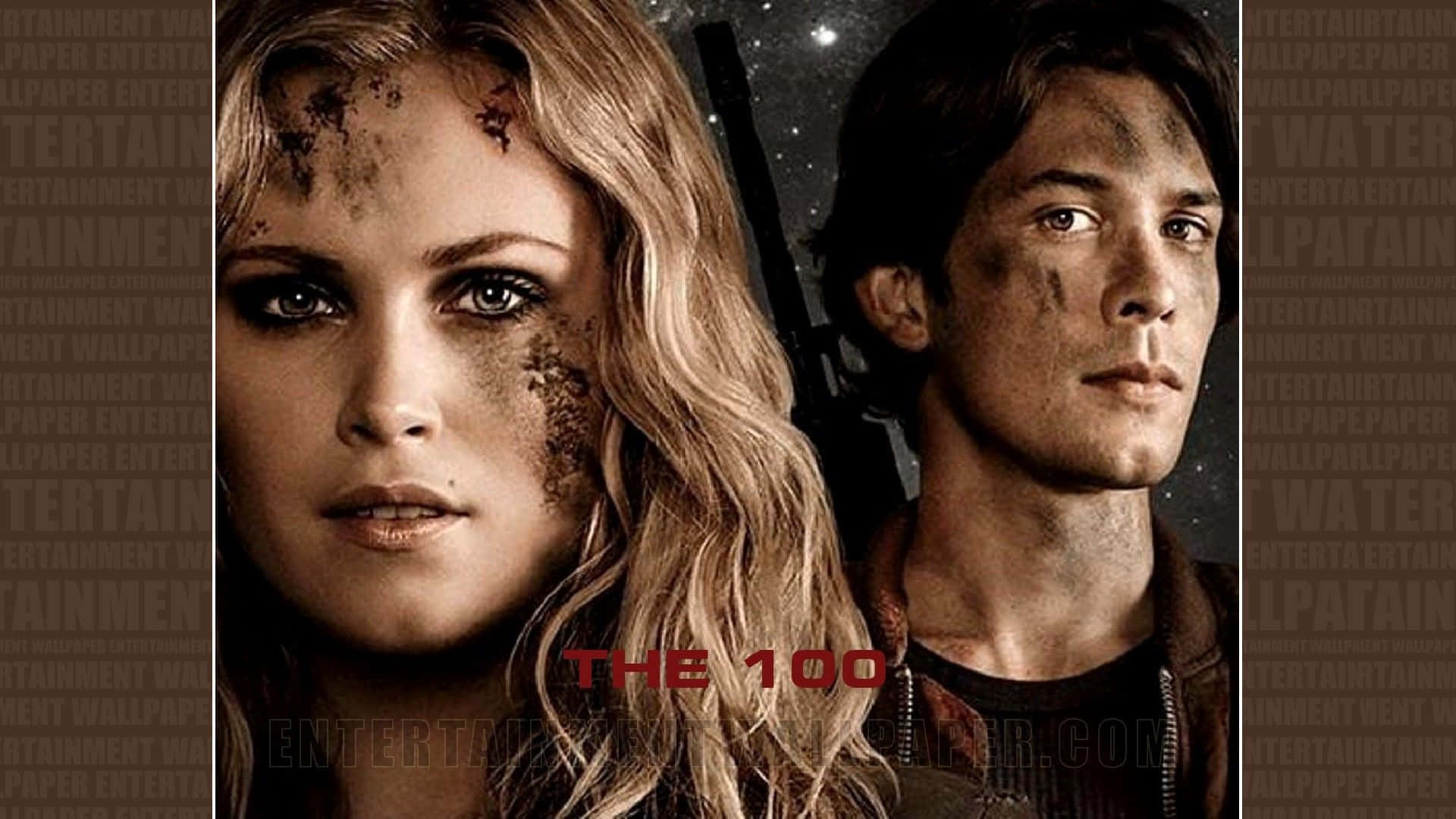 The100 T V Show Promotional Poster Background