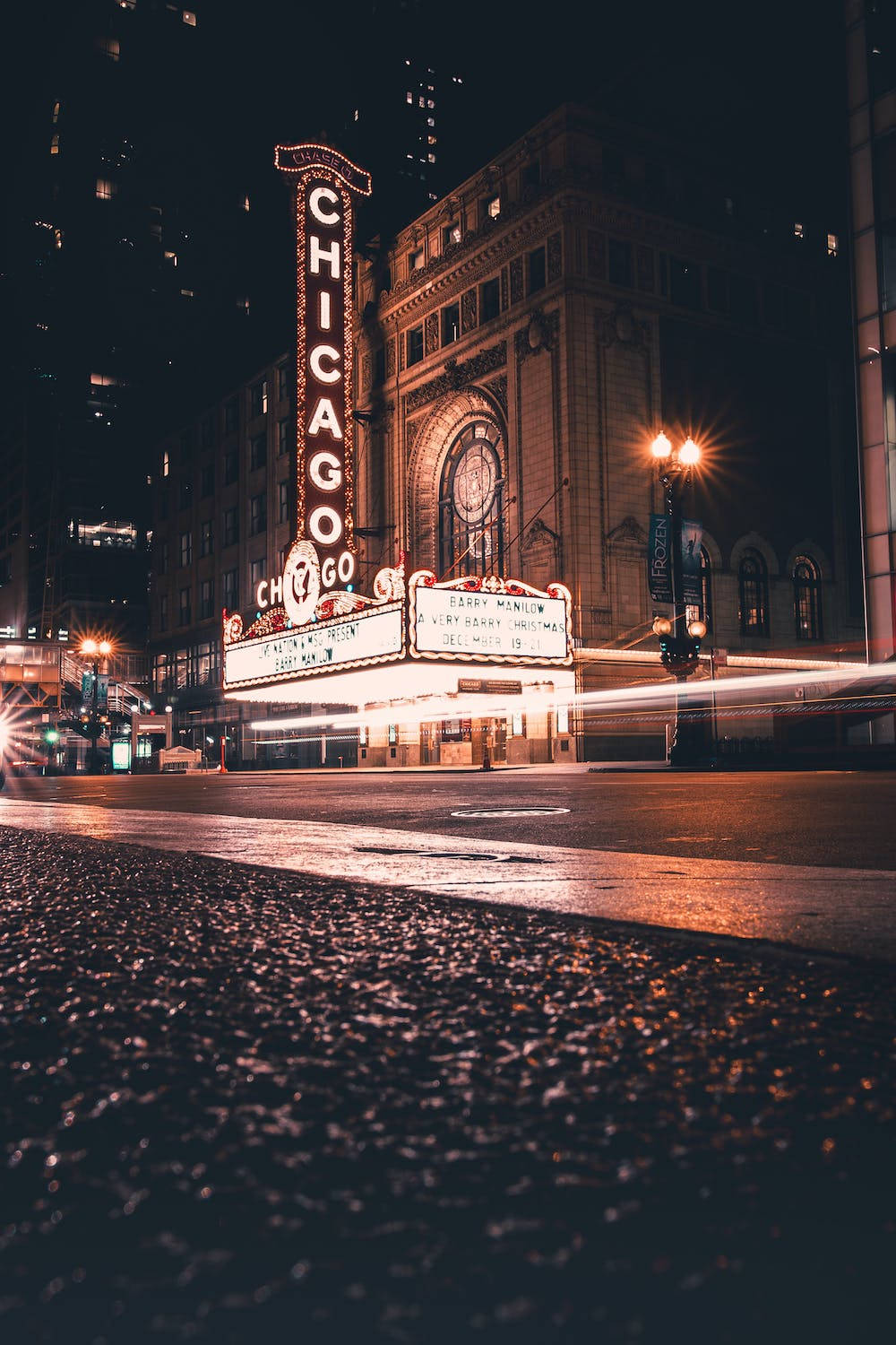 Theater Night City Background