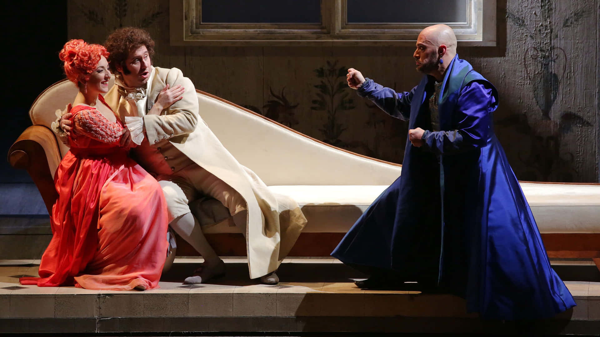 Theatrical Performance At La Scala Opera House Background