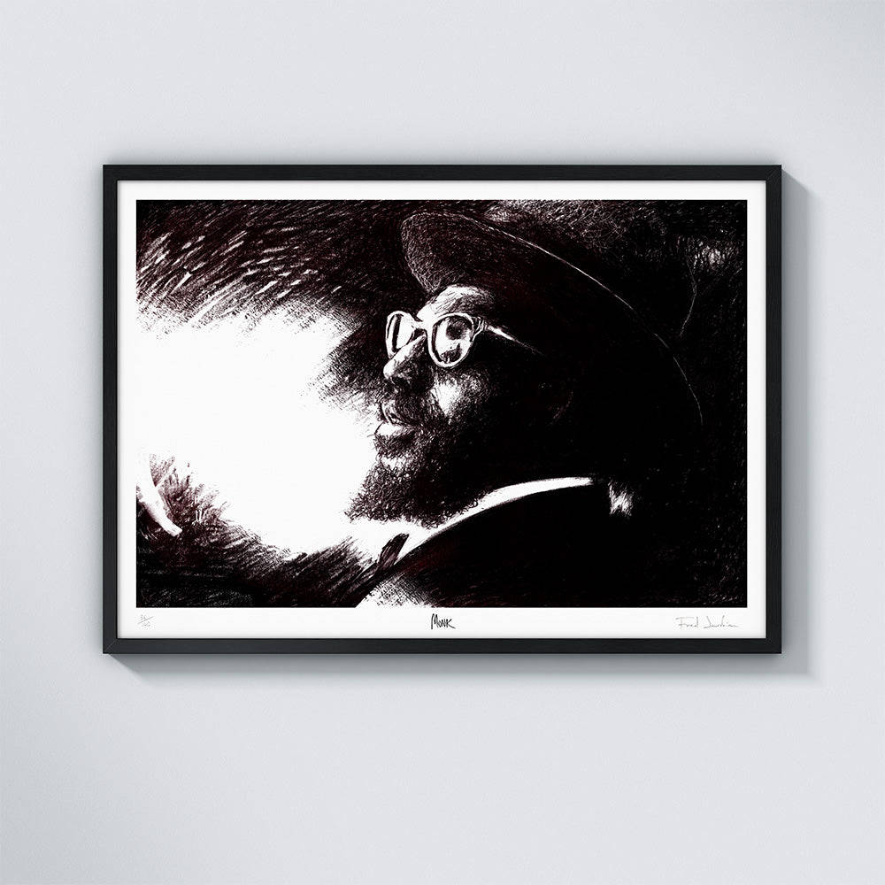 Thelonious Monk Charcoal Artwork