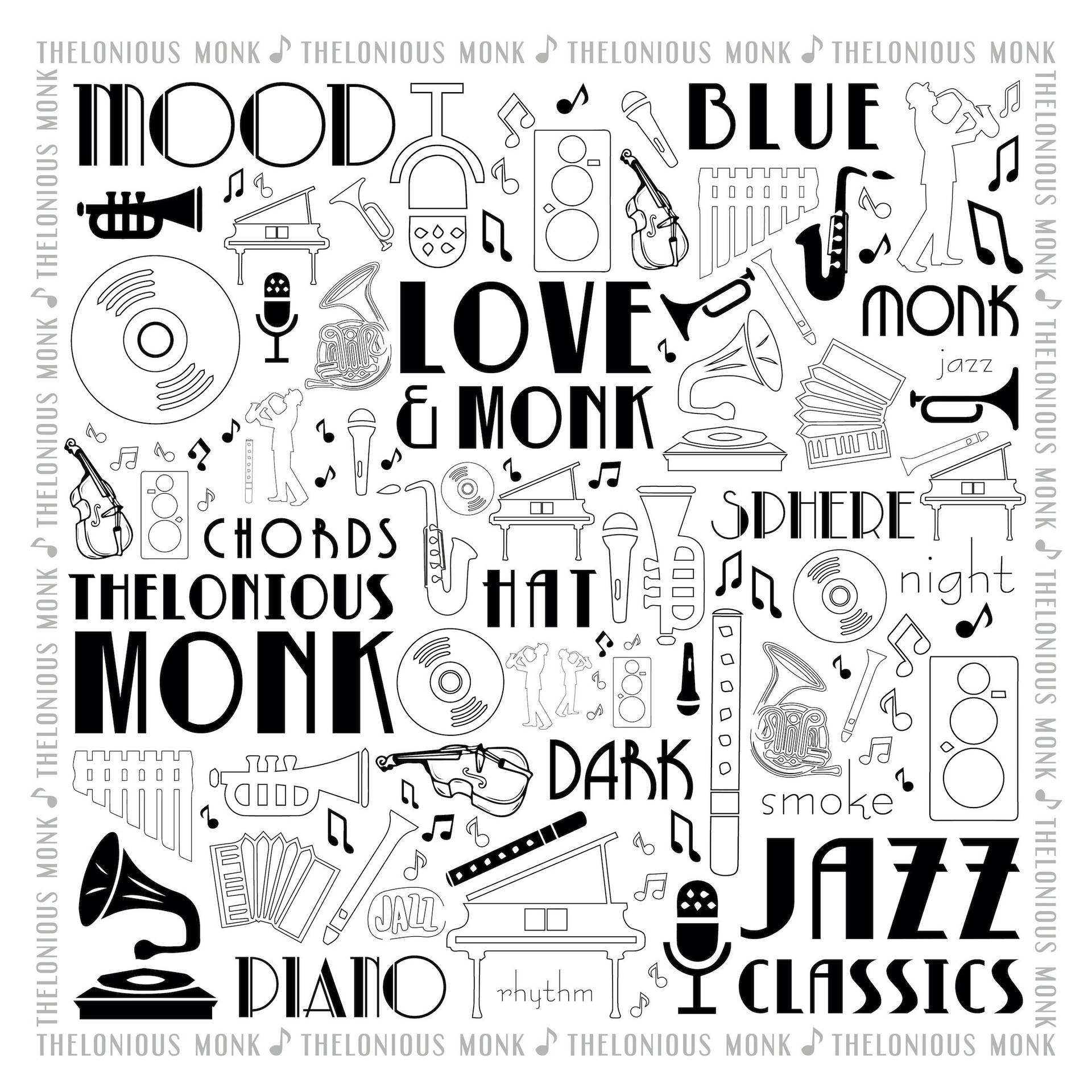 Thelonious Monk Jazz Classic Album Background