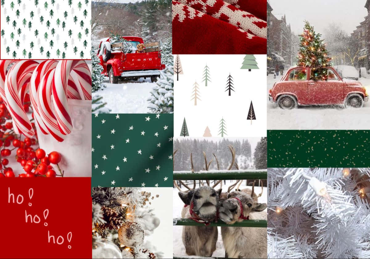 Themed Christmas Mac Aesthetic Background