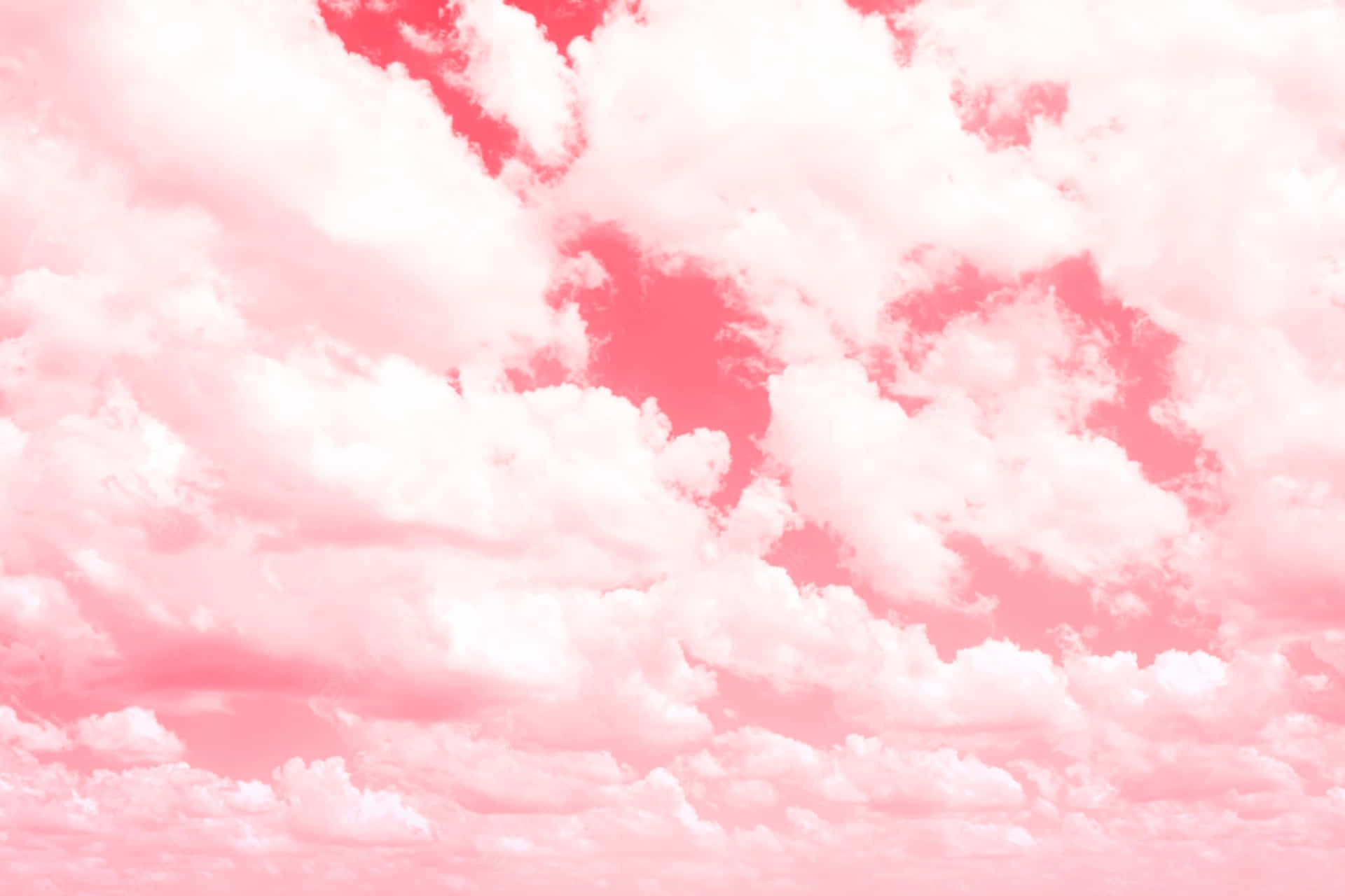 Themes Of Beauty And Adventure Abound In This Unusual Pink And Blue Cloudscape Background