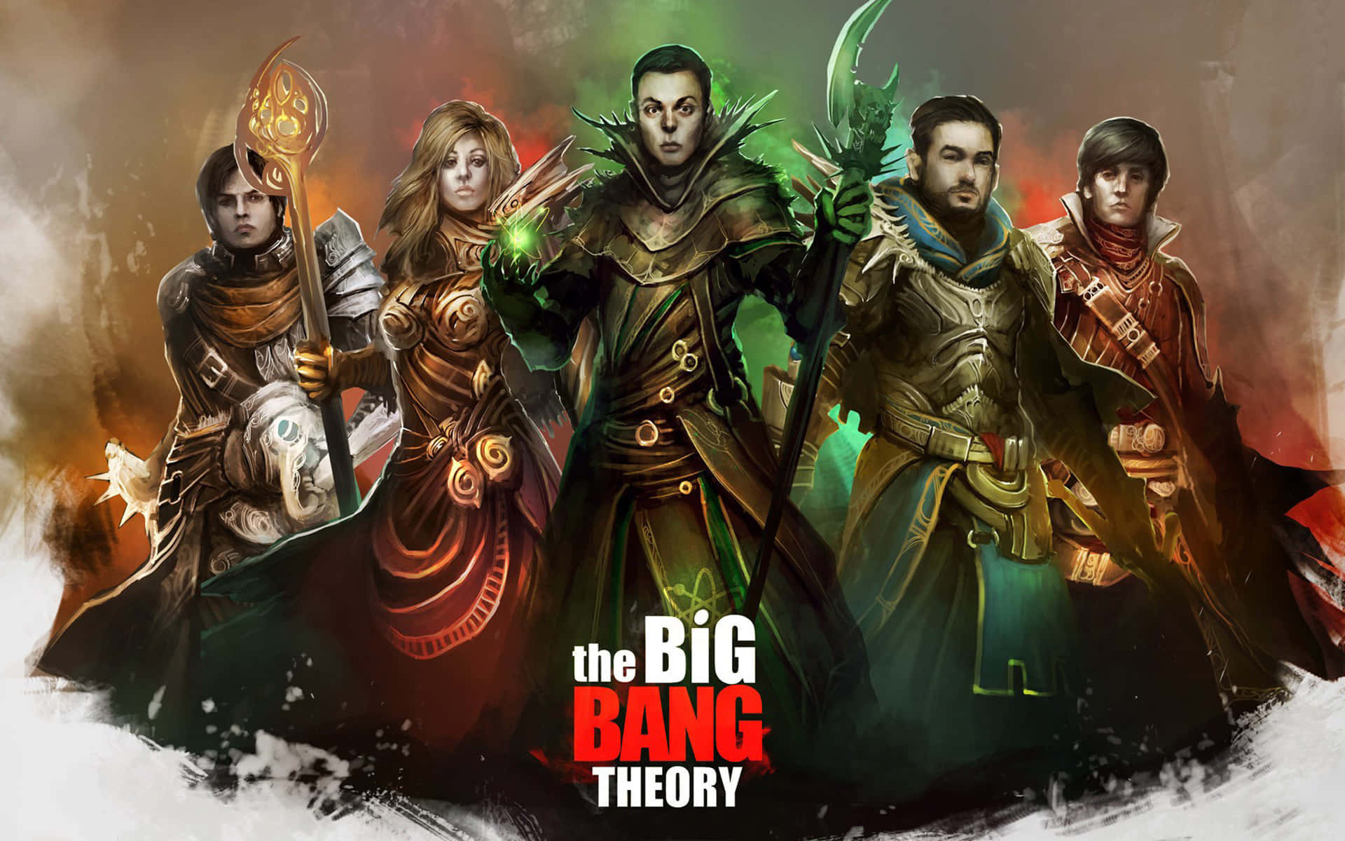 Theoretical Big Bang Superheroes [wallpaper] Background