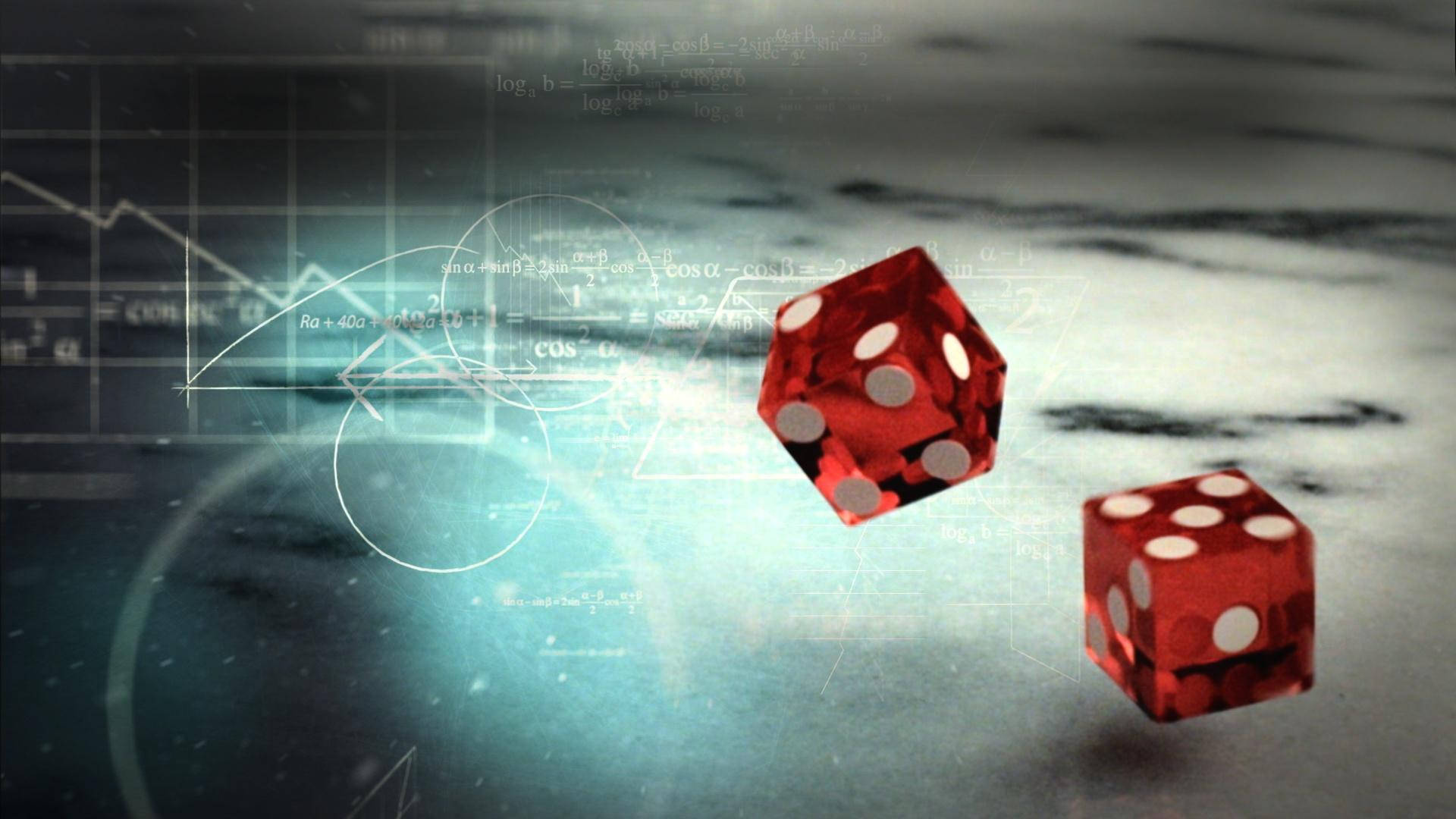 Theoretical Physics Red Die Background