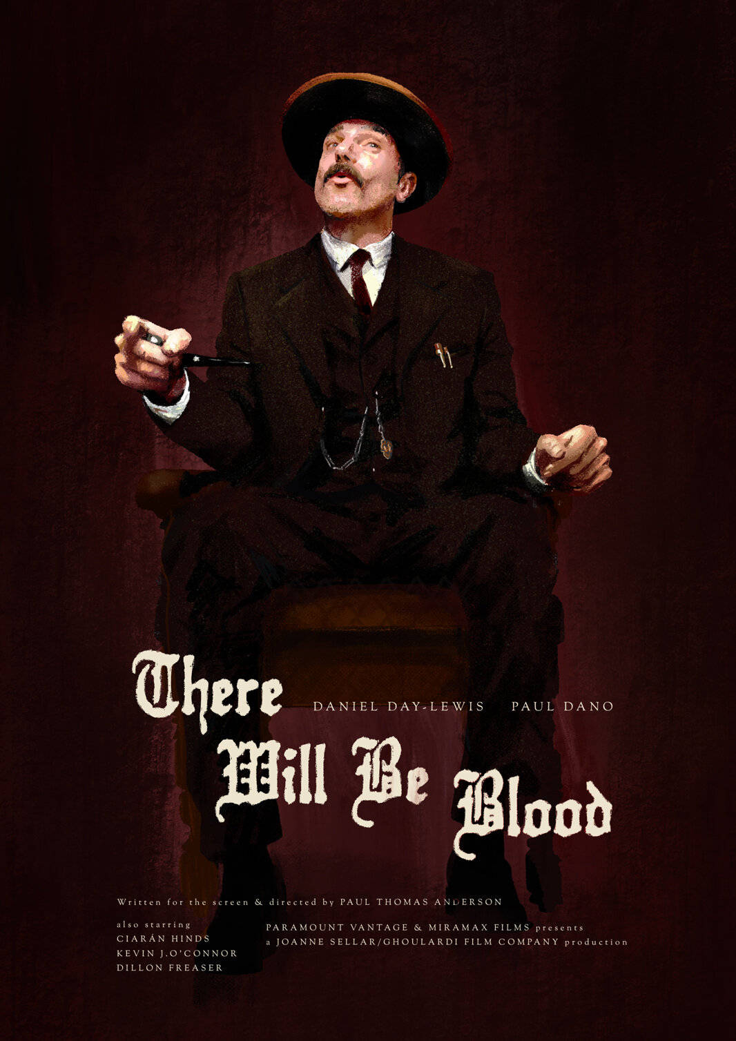 There Will Be Blood Daniel Plainview Poster Background