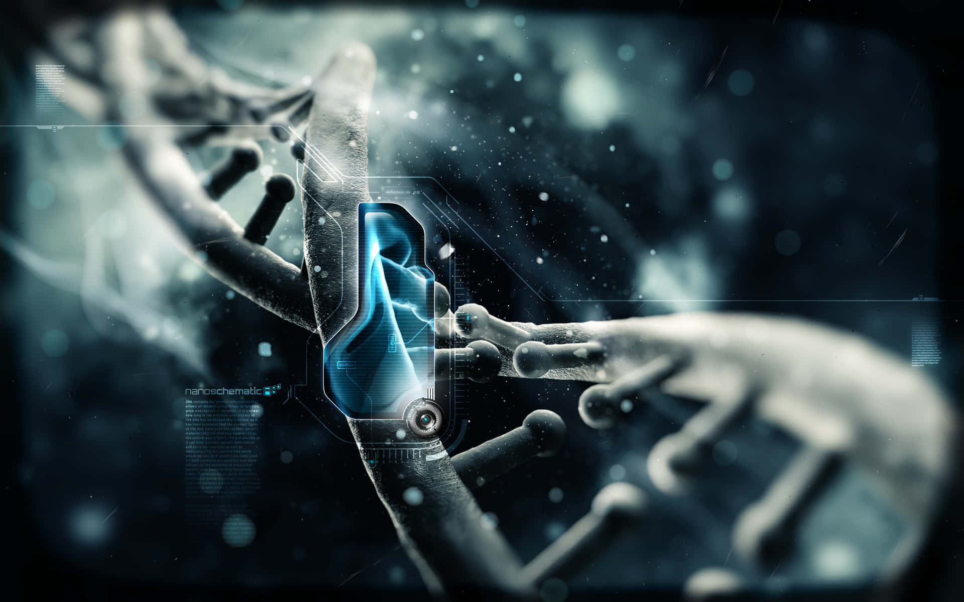 These Dna Digital Art Background