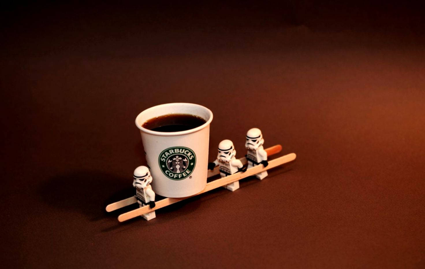 These Stormtroopers Aren't Looking For Rebels — They're Just Here For The Coffee! Background