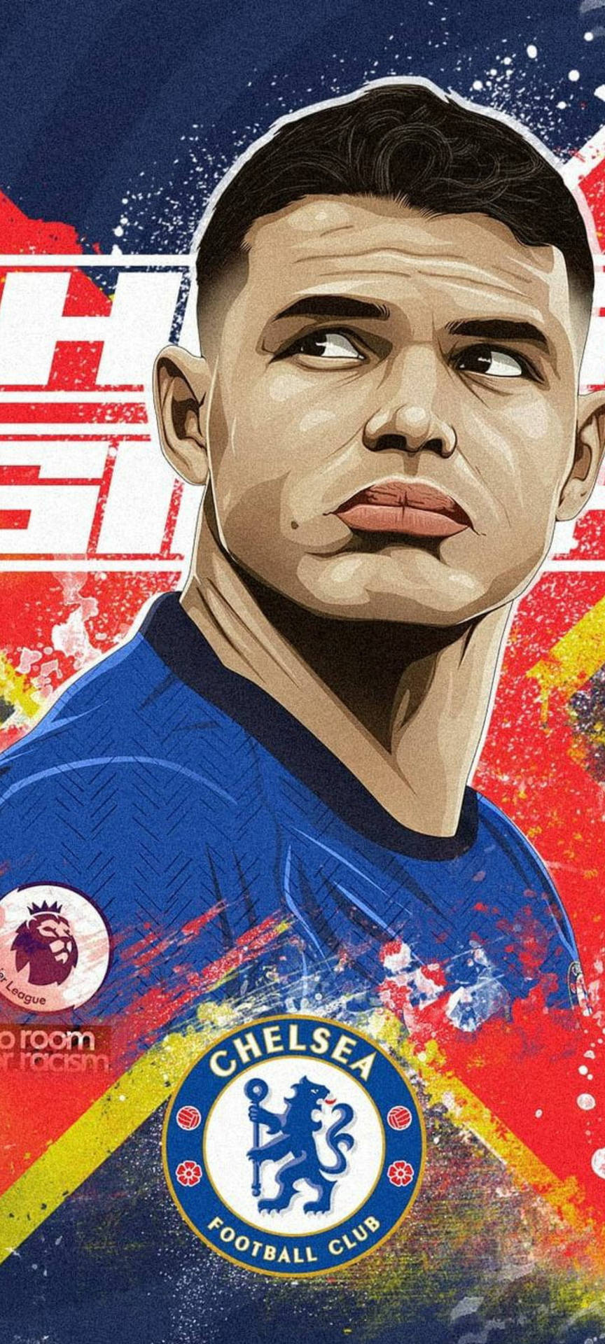 Thiago Silva Digital Drawing Background