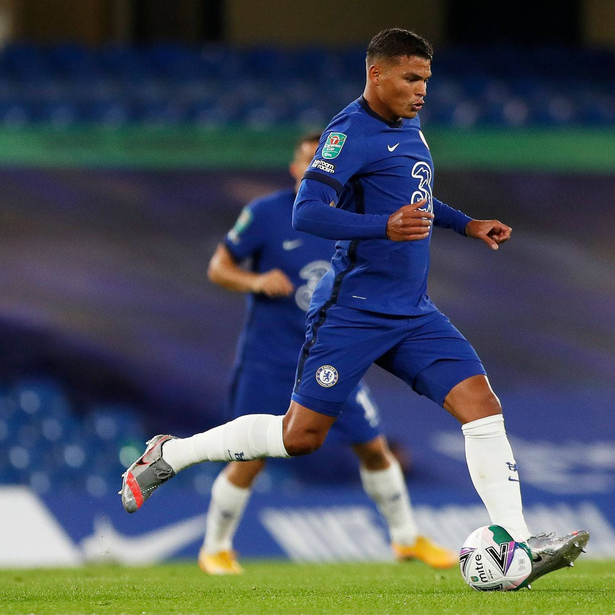 Thiago Silva During A Practice Session