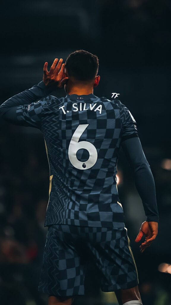 Thiago Silva Jersey Number 6 Background