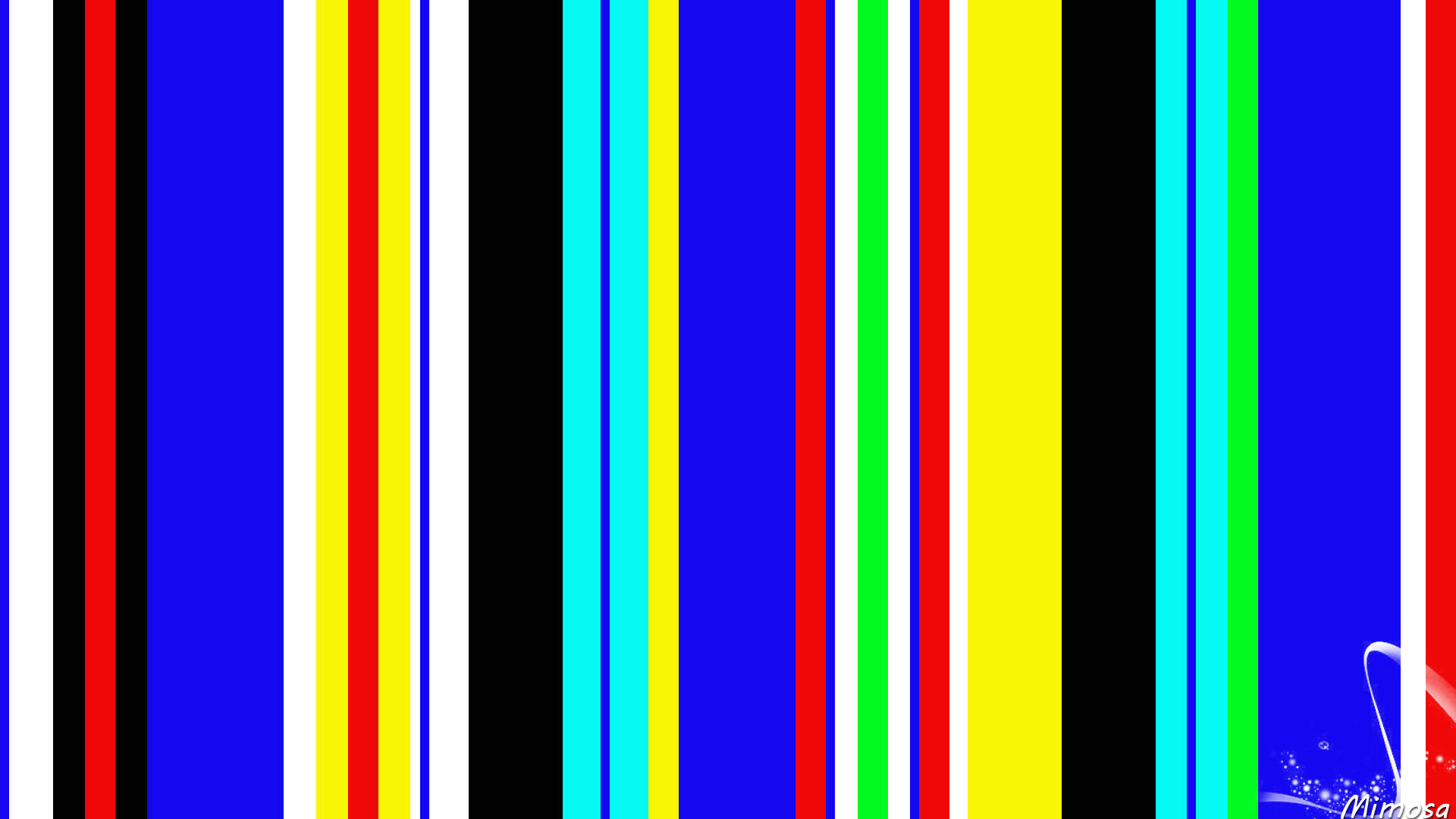 Thick And Thin Vertical Rainbow Stripes Background