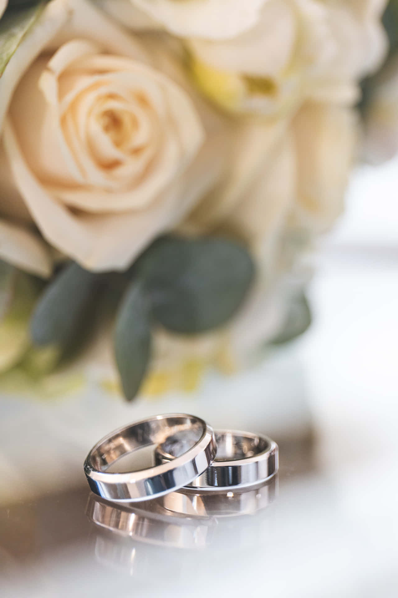 Thick Silver Band Engagement Rings Background