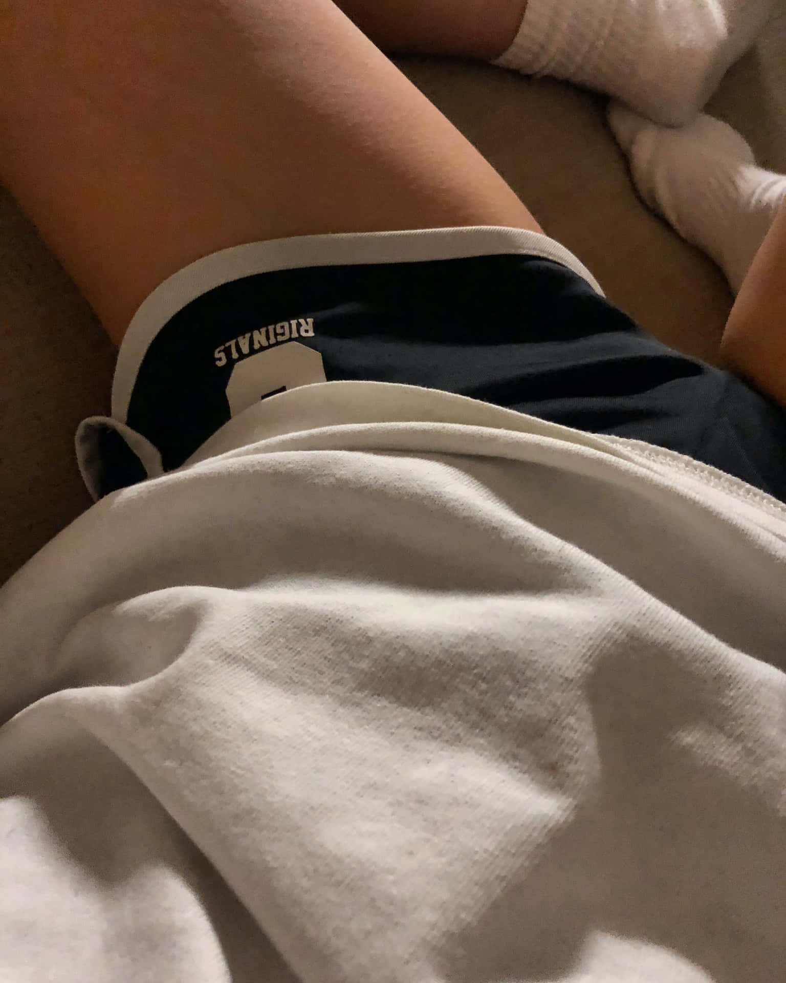 Thigh With Sporty Shorts Background