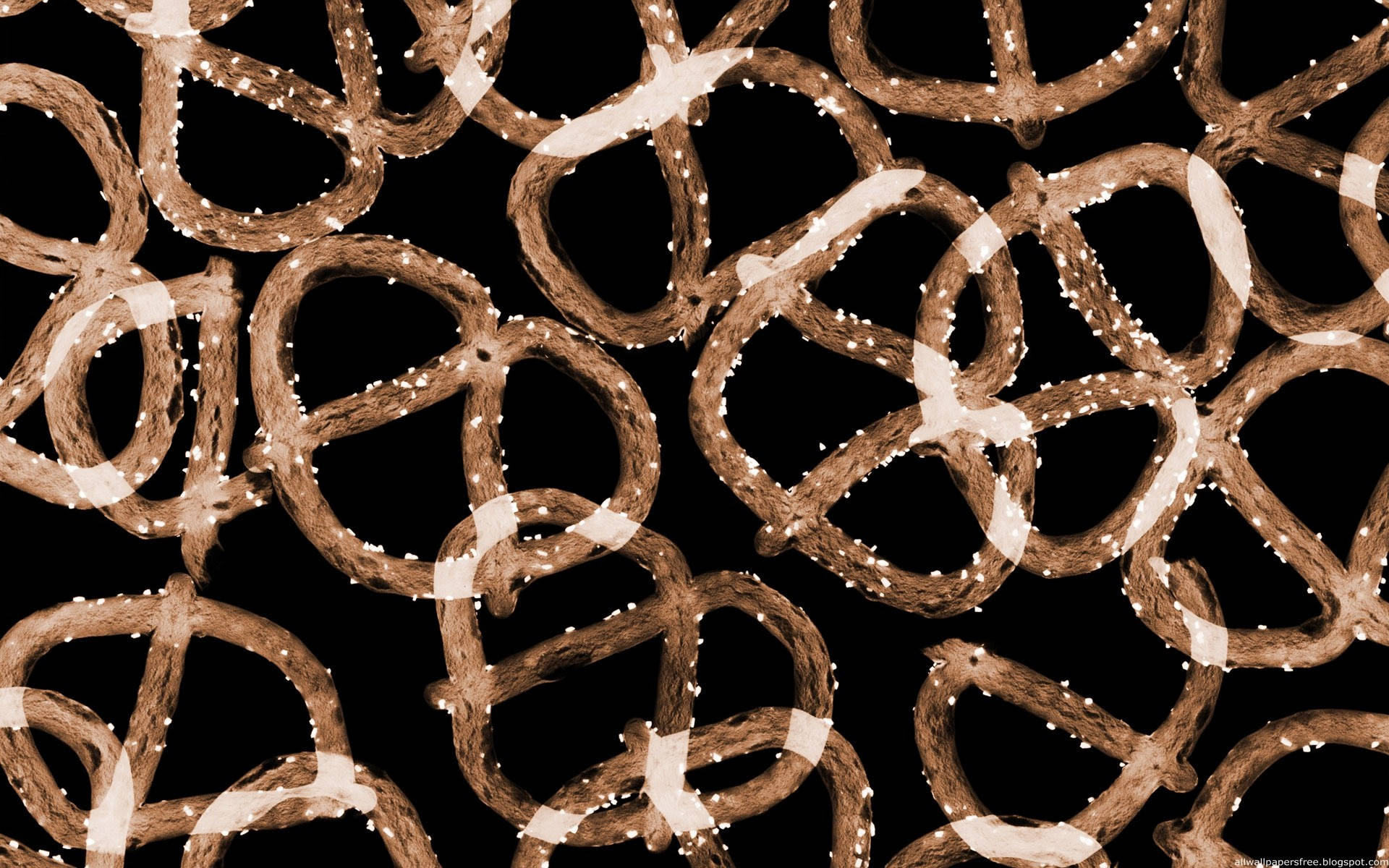 Thin Pretzels Background