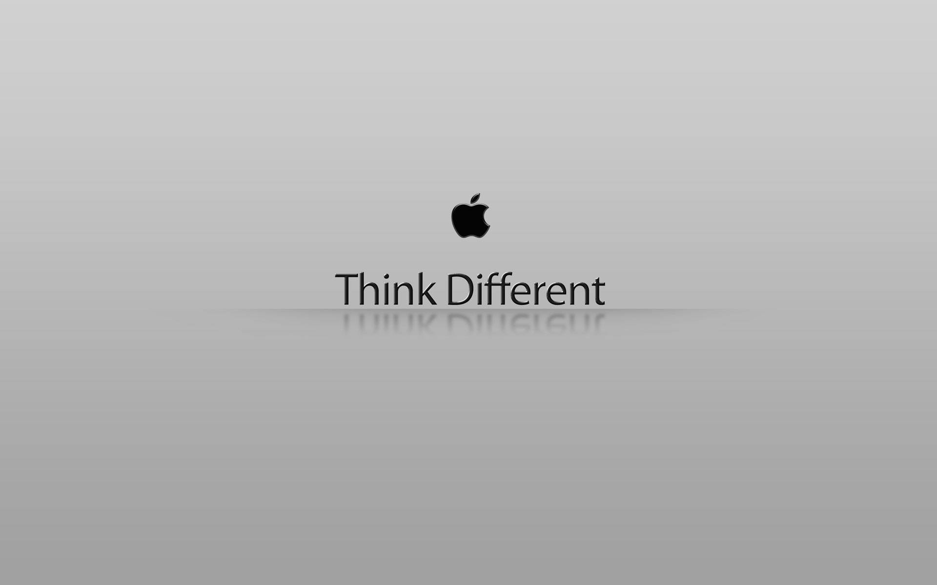 Think Different, Apple, Black, Gray, Hd Wallpaper Background