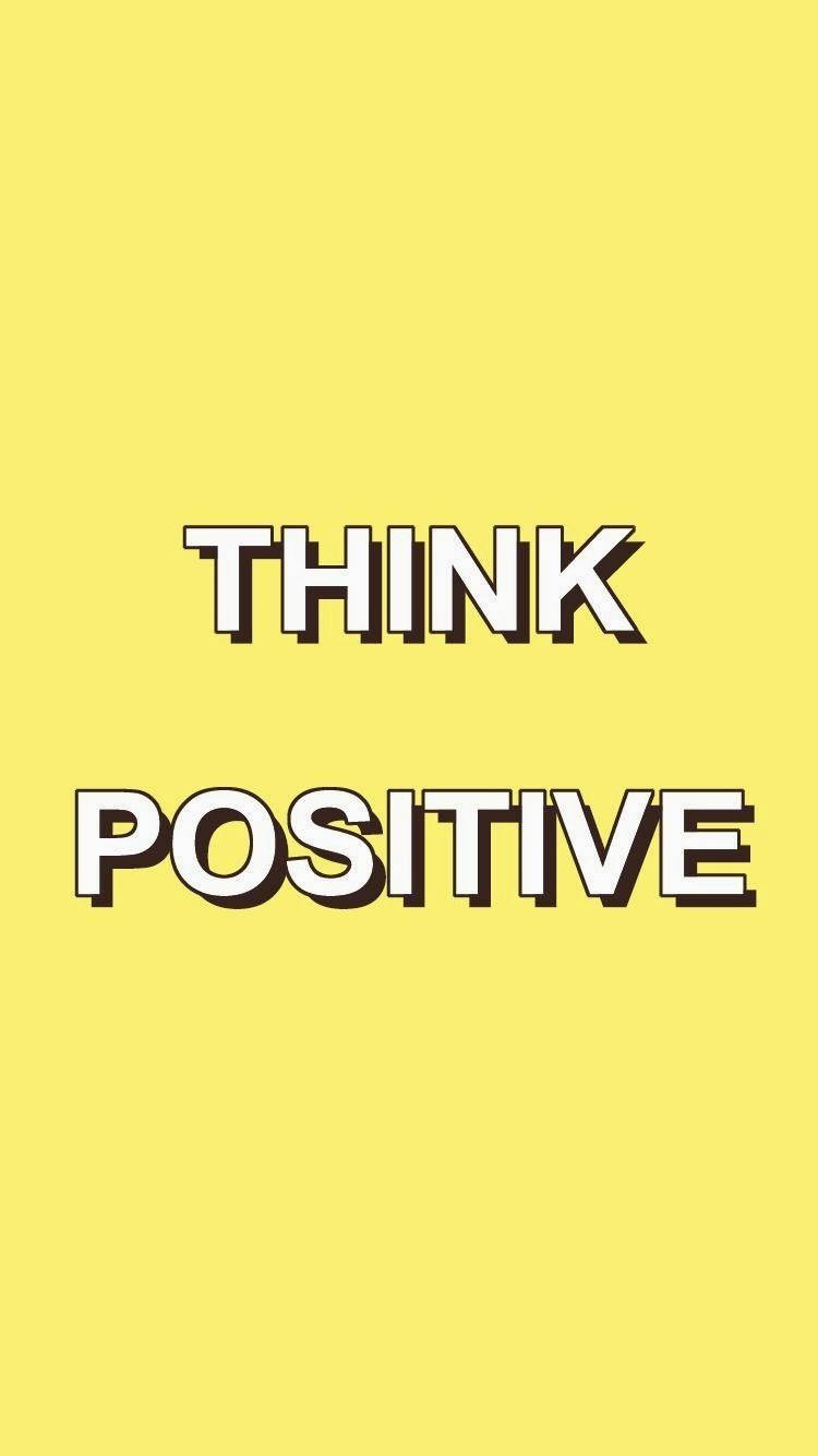 Think Positive Vsco Yellow Cover