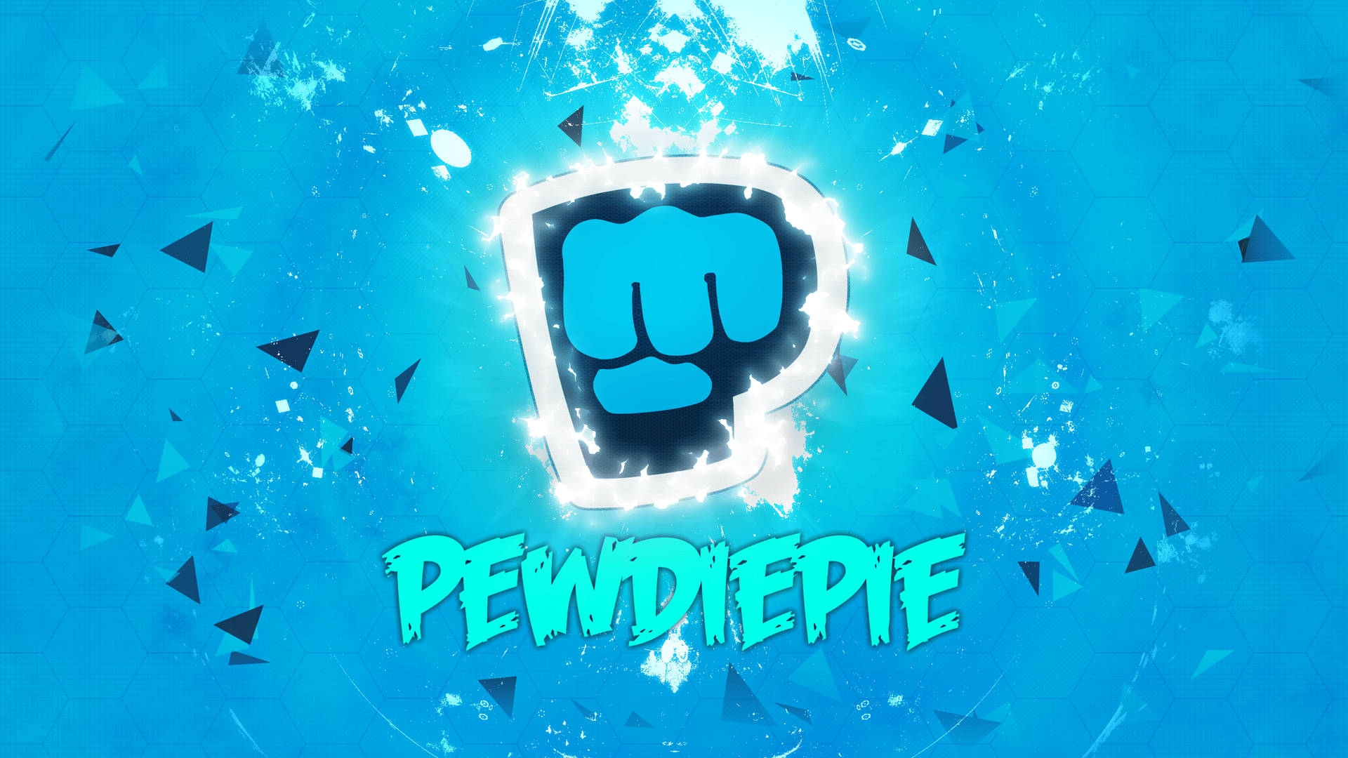 Think Positively And Let The Glowing Brofist Lead You Background