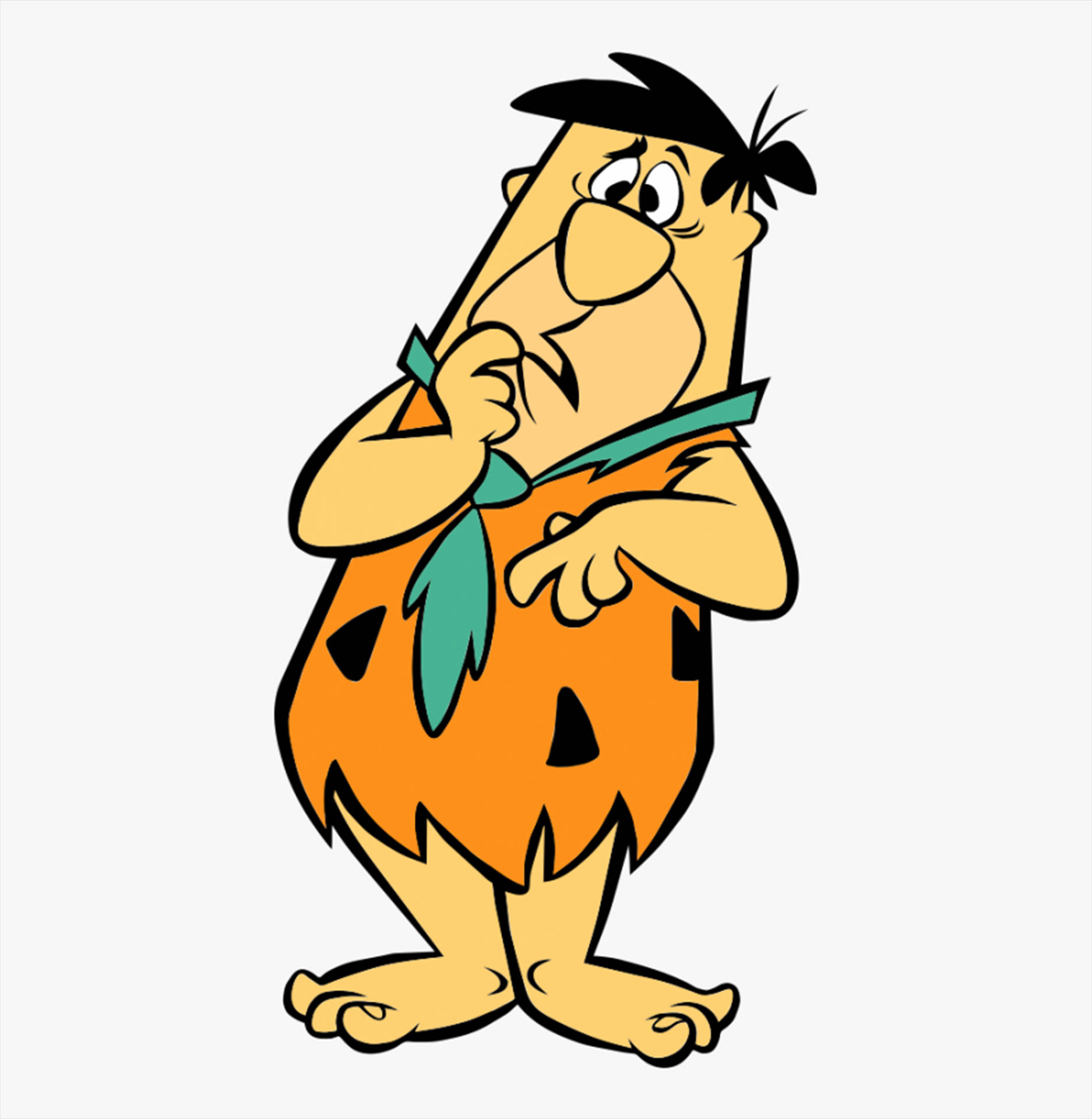 Thinking Fred Flintstone Art