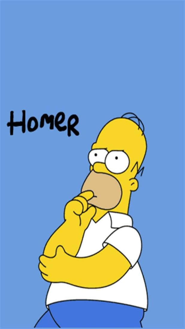 Thinking Homer Simpson Background